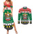 United Arab Emirates Christmas Couples Matching Summer Maxi Dress and Long Sleeve Button Shirt Coat Of Arms Eid Milad Majid - Wonder Print Shop