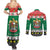United Arab Emirates Christmas Couples Matching Summer Maxi Dress and Long Sleeve Button Shirt Coat Of Arms Eid Milad Majid - Wonder Print Shop