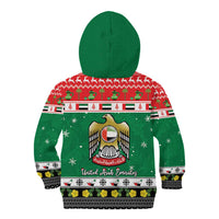United Arab Emirates Christmas Kid Hoodie Coat Of Arms Eid Milad Majid - Wonder Print Shop
