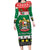 United Arab Emirates Christmas Long Sleeve Bodycon Dress Coat Of Arms Eid Milad Majid - Wonder Print Shop