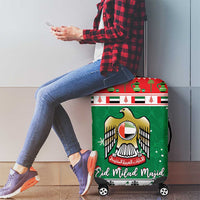 United Arab Emirates Christmas Luggage Cover Coat Of Arms Eid Milad Majid - Wonder Print Shop