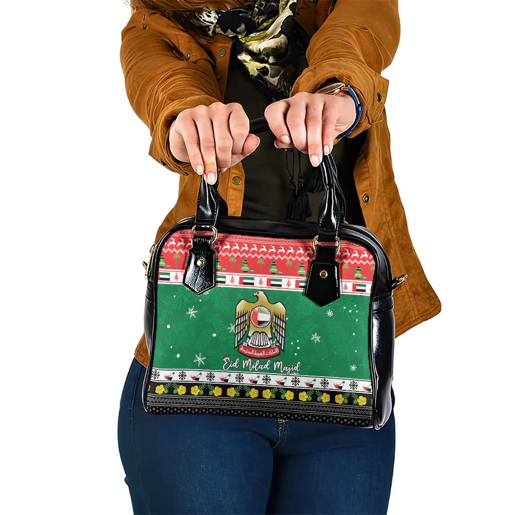 United Arab Emirates Christmas Shoulder Handbag Coat Of Arms Eid Milad Majid