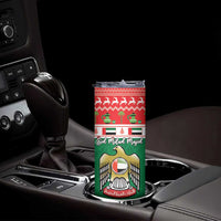 United Arab Emirates Christmas Skinny Tumbler Coat Of Arms Eid Milad Majid - Wonder Print Shop