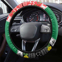 United Arab Emirates Christmas Steering Wheel Cover Coat Of Arms Eid Milad Majid - Wonder Print Shop