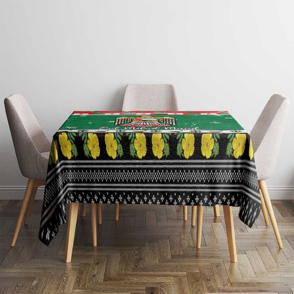United Arab Emirates Christmas Tablecloth Coat Of Arms Eid Milad Majid - Wonder Print Shop
