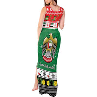 United Arab Emirates Christmas Tank Maxi Dress Coat Of Arms Eid Milad Majid - Wonder Print Shop