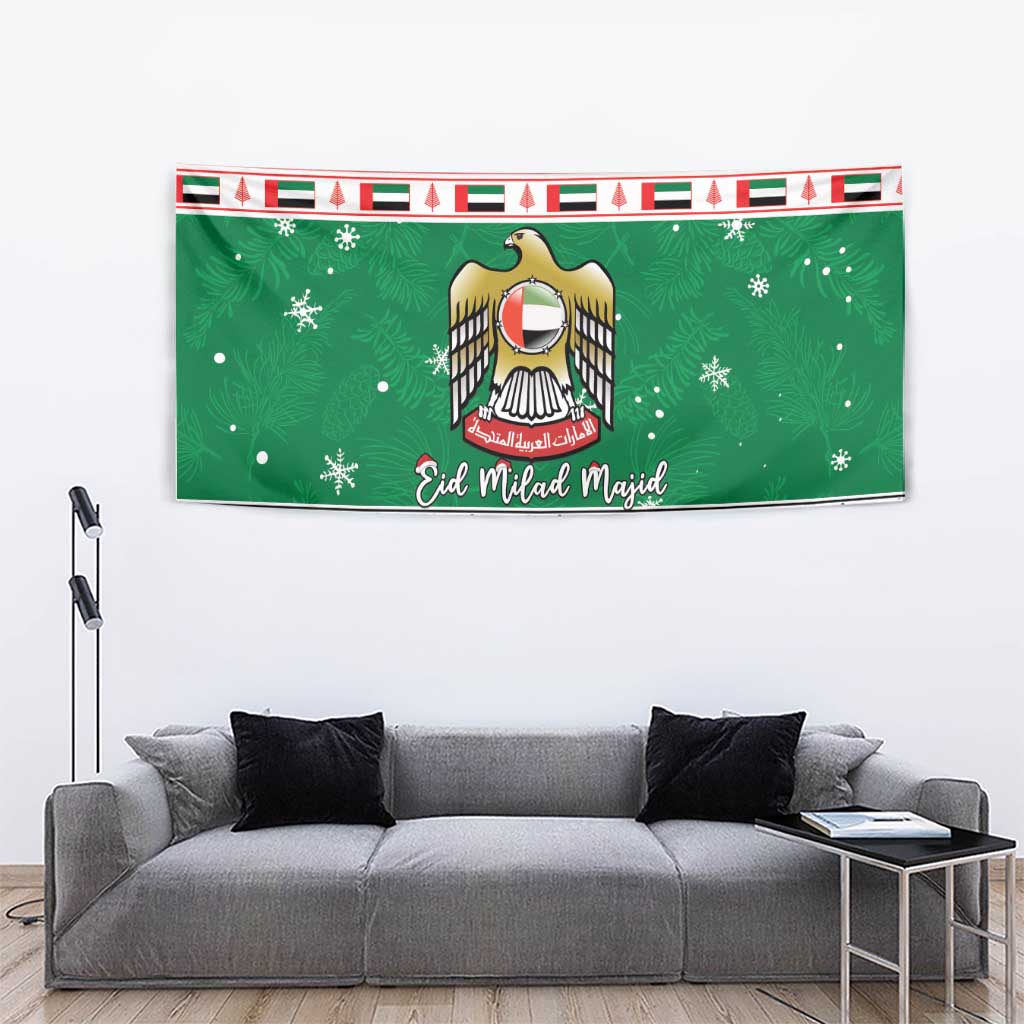 United Arab Emirates Christmas Tapestry Coat Of Arms Eid Milad Majid - Wonder Print Shop