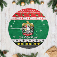 United Arab Emirates Christmas Tree Skirt Coat Of Arms Eid Milad Majid - Wonder Print Shop
