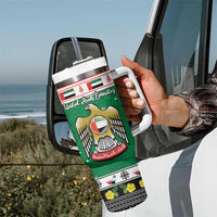 United Arab Emirates Christmas Tumbler With Handle Coat Of Arms Eid Milad Majid - Wonder Print Shop