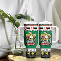 United Arab Emirates Christmas Tumbler With Handle Coat Of Arms Eid Milad Majid - Wonder Print Shop