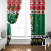 United Arab Emirates Christmas Window Curtain Coat Of Arms Eid Milad Majid - Wonder Print Shop