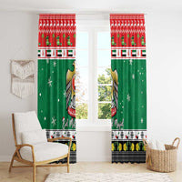 United Arab Emirates Christmas Window Curtain Coat Of Arms Eid Milad Majid - Wonder Print Shop