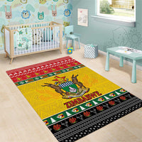 Zimbabwe Christmas Area Rug Coat Of Arms Muve neKisimusi - Wonder Print Shop