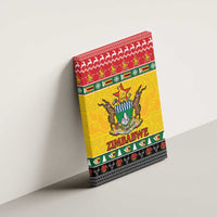 Zimbabwe Christmas Canvas Wall Art Coat Of Arms Muve neKisimusi - Wonder Print Shop