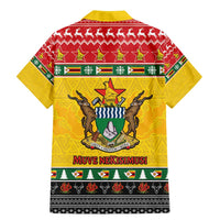 Zimbabwe Christmas Family Matching Mermaid Dress and Hawaiian Shirt Coat Of Arms Muve neKisimusi - Wonder Print Shop