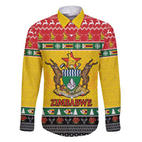 Zimbabwe Christmas Family Matching Off Shoulder Short Dress and Hawaiian Shirt Coat Of Arms Muve neKisimusi - Wonder Print Shop