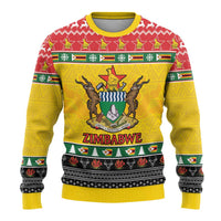 Zimbabwe Christmas Ugly Christmas Sweater Coat Of Arms Muve neKisimusi - Wonder Print Shop