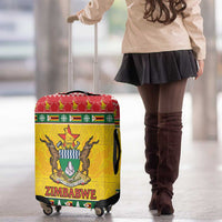 Zimbabwe Christmas Luggage Cover Coat Of Arms Muve neKisimusi - Wonder Print Shop