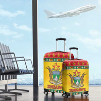 Zimbabwe Christmas Luggage Cover Coat Of Arms Muve neKisimusi - Wonder Print Shop