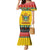 Zimbabwe Christmas Mermaid Dress Coat Of Arms Muve neKisimusi - Wonder Print Shop