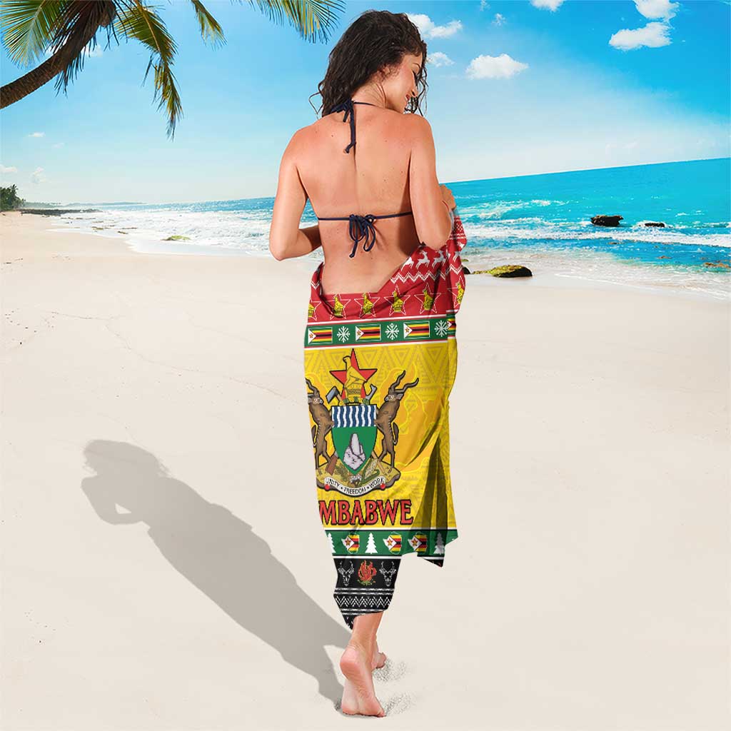 Zimbabwe Christmas Sarong Coat Of Arms Muve neKisimusi - Wonder Print Shop