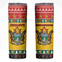 Zimbabwe Christmas Skinny Tumbler Coat Of Arms Muve neKisimusi - Wonder Print Shop