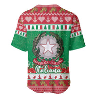 Italy Christmas Baseball Jersey Coat Of Arms Buon Natale - Wonder Print Shop