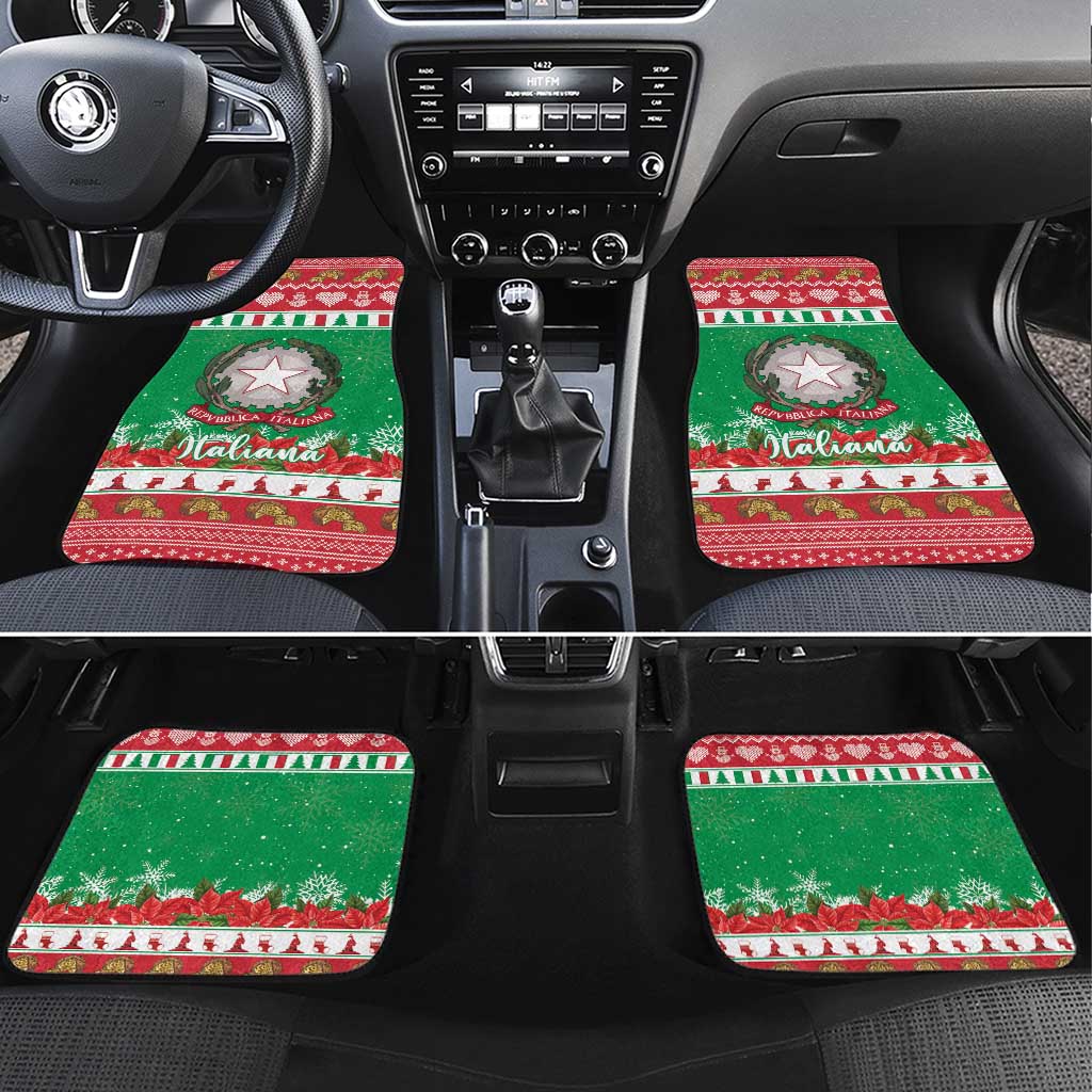 Italy Christmas Car Mats Coat Of Arms Buon Natale - Wonder Print Shop