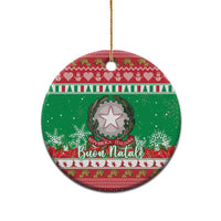 Italy Christmas Ceramic Ornament Coat Of Arms Buon Natale - Wonder Print Shop