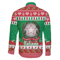 Italy Christmas Family Matching Short Sleeve Bodycon Dress and Hawaiian Shirt Coat Of Arms Buon Natale - Wonder Print Shop