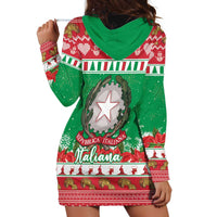 Italy Christmas Hoodie Dress Coat Of Arms Buon Natale - Wonder Print Shop