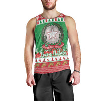 Italy Christmas Men Tank Top Coat Of Arms Buon Natale - Wonder Print Shop
