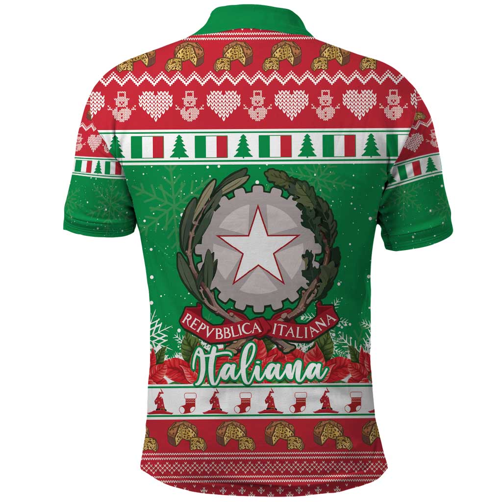 Italy Christmas Polo Shirt Coat Of Arms Buon Natale - Wonder Print Shop