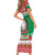 Italy Christmas Short Sleeve Bodycon Dress Coat Of Arms Buon Natale - Wonder Print Shop