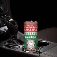 Italy Christmas Skinny Tumbler Coat Of Arms Buon Natale - Wonder Print Shop