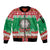 Italy Christmas Sleeve Zip Bomber Jacket Coat Of Arms Buon Natale - Wonder Print Shop