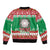 Italy Christmas Sleeve Zip Bomber Jacket Coat Of Arms Buon Natale - Wonder Print Shop