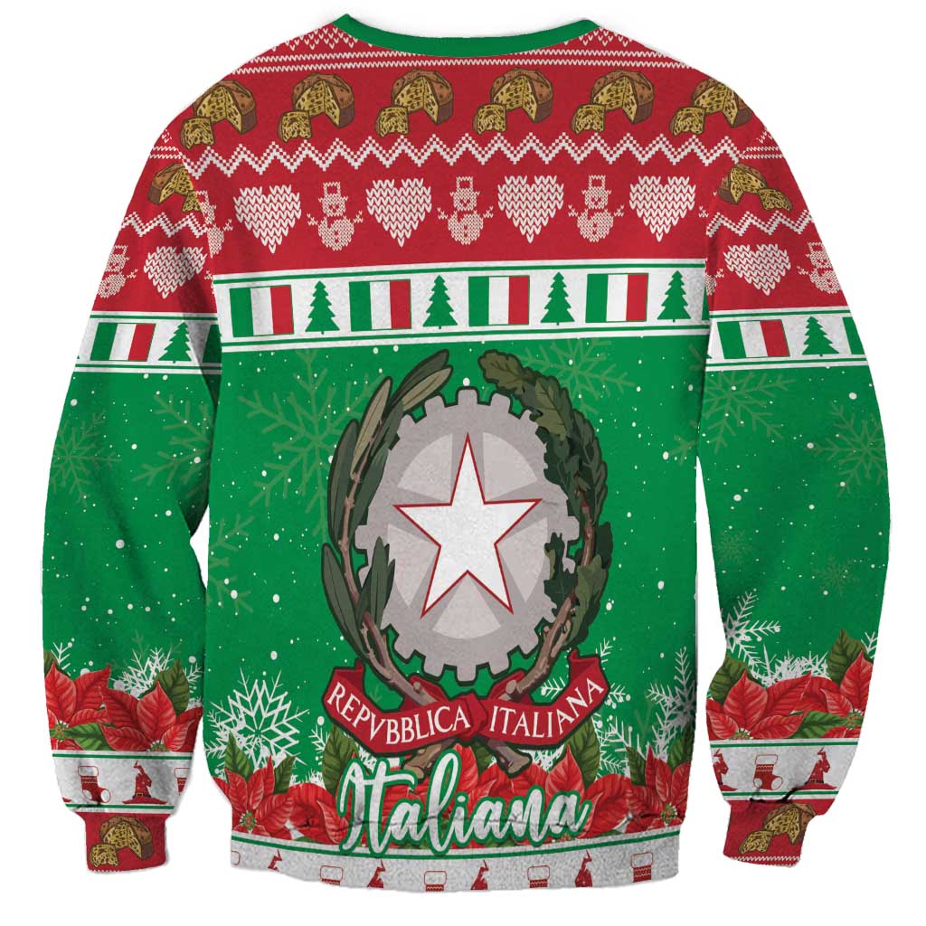 Italy Christmas Sweatshirt Coat Of Arms Buon Natale - Wonder Print Shop