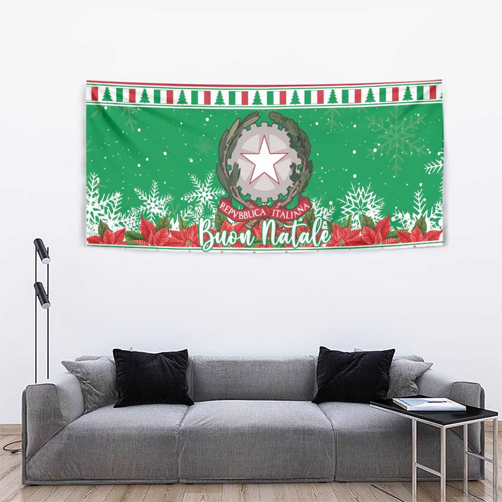 Italy Christmas Tapestry Coat Of Arms Buon Natale - Wonder Print Shop
