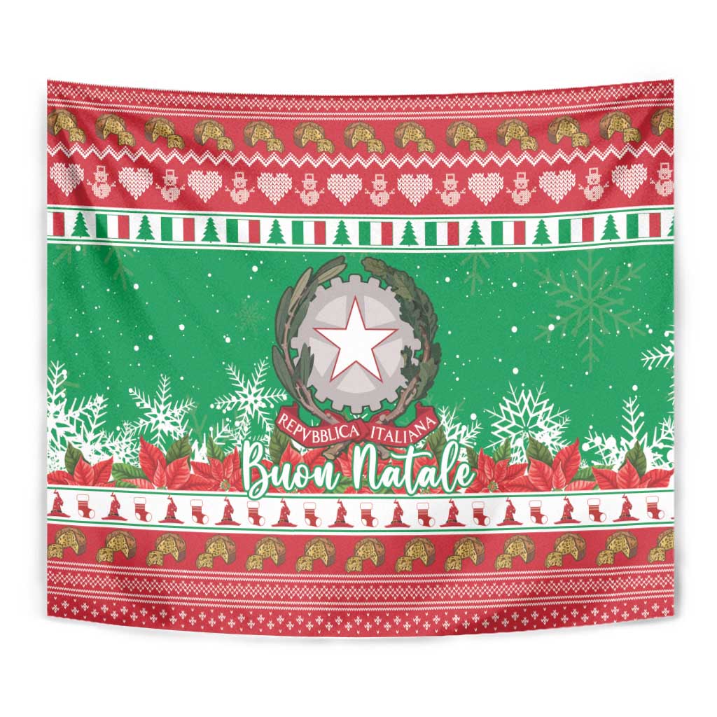 Italy Christmas Tapestry Coat Of Arms Buon Natale - Wonder Print Shop