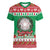 Italy Christmas Women V-Neck T-Shirt Coat Of Arms Buon Natale - Wonder Print Shop