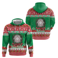 Italy Christmas Zip Hoodie Coat Of Arms Buon Natale - Wonder Print Shop