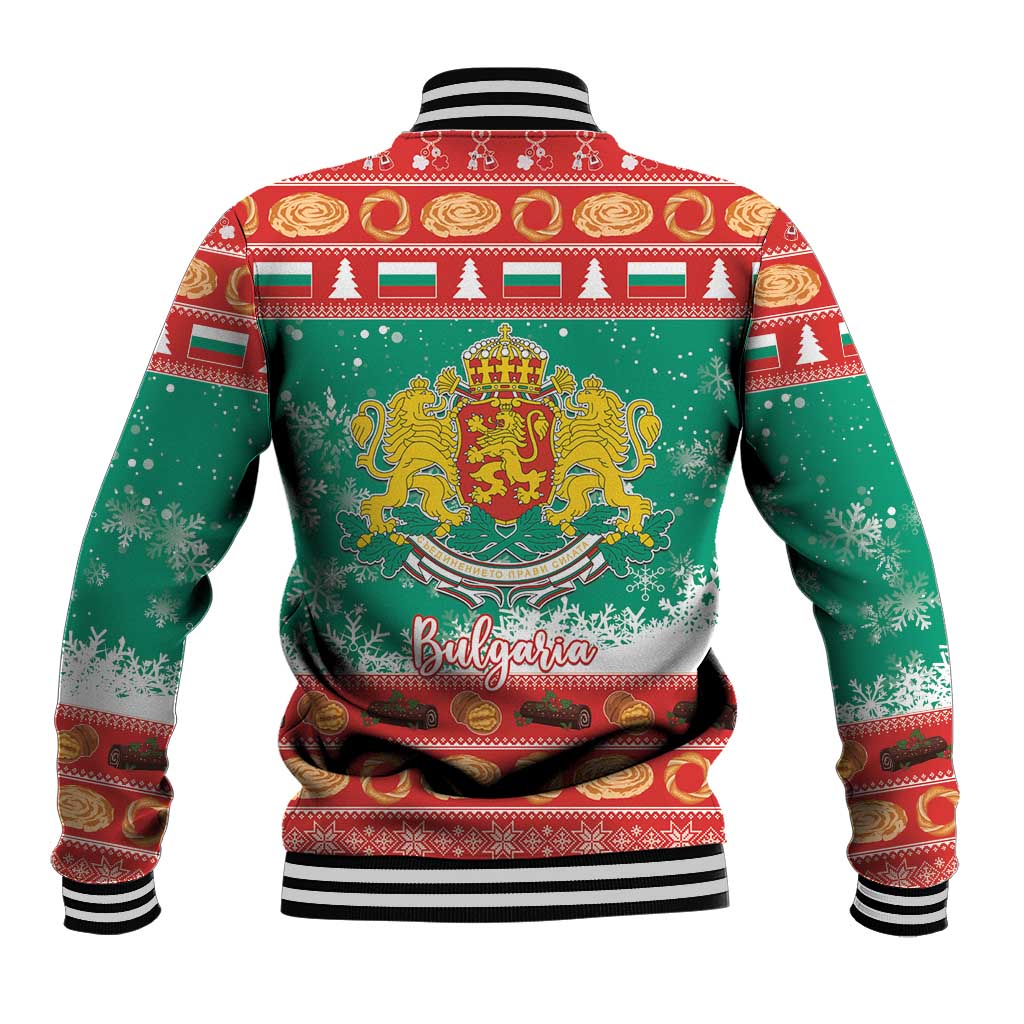 Bulgaria Christmas Baseball Jacket Coat Of Arms Vesela Koleda - Wonder Print Shop