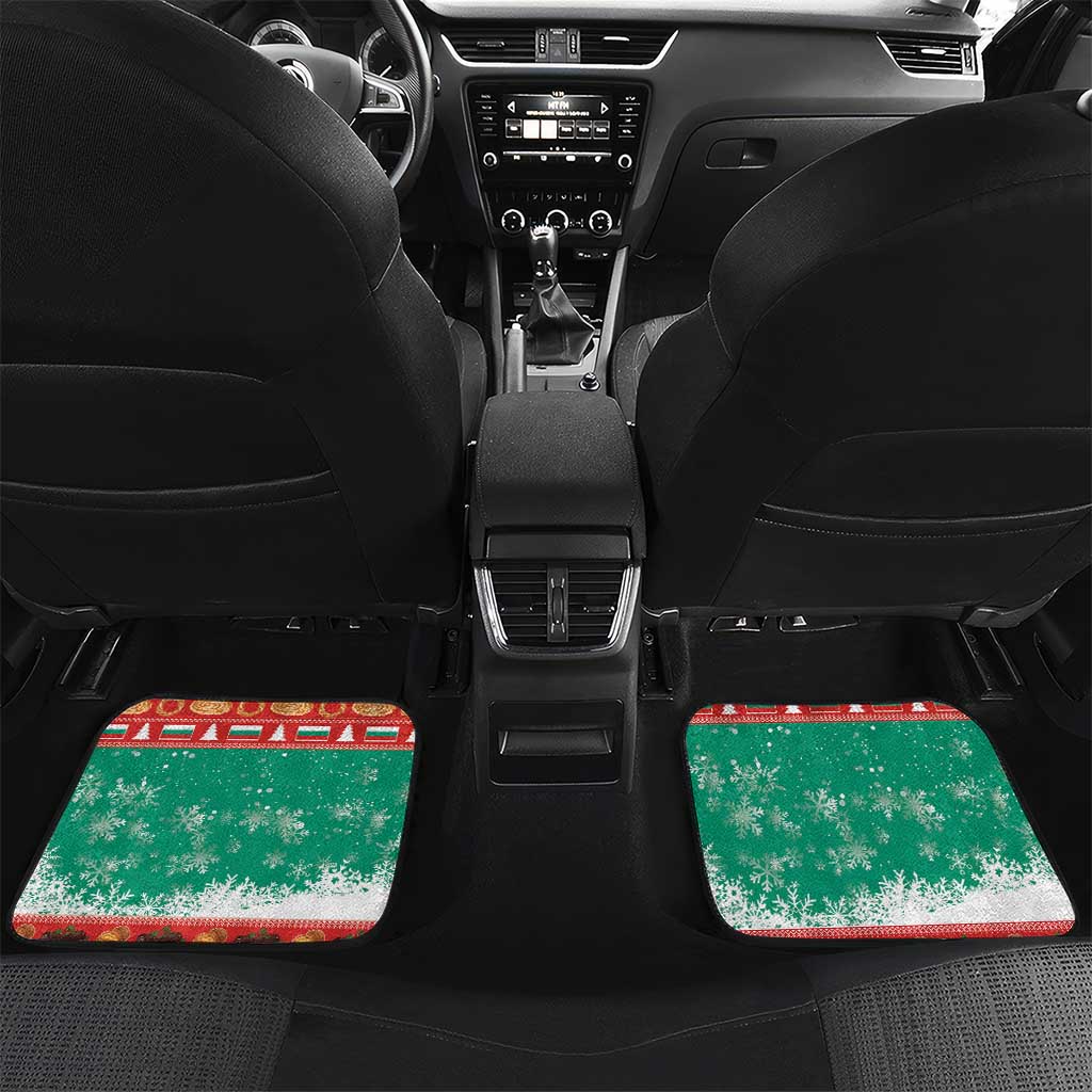 Bulgaria Christmas Car Mats Coat Of Arms Vesela Koleda - Wonder Print Shop