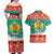 Bulgaria Christmas Couples Matching Off Shoulder Maxi Dress and Hawaiian Shirt Coat Of Arms Vesela Koleda - Wonder Print Shop