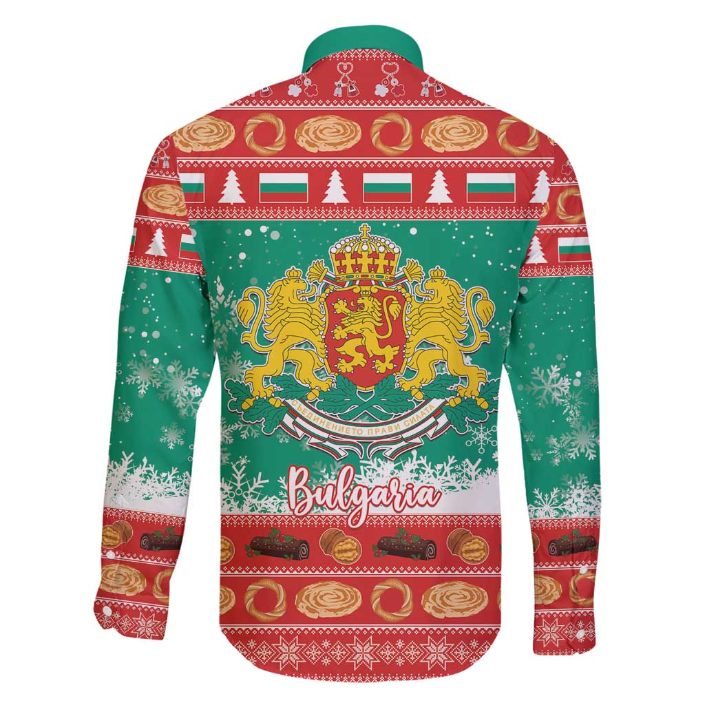 Bulgaria Christmas Family Matching Off Shoulder Maxi Dress and Hawaiian Shirt Coat Of Arms Vesela Koleda - Wonder Print Shop