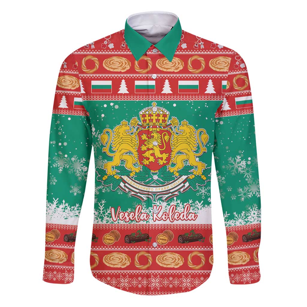 Bulgaria Christmas Family Matching Puletasi and Hawaiian Shirt Coat Of Arms Vesela Koleda - Wonder Print Shop