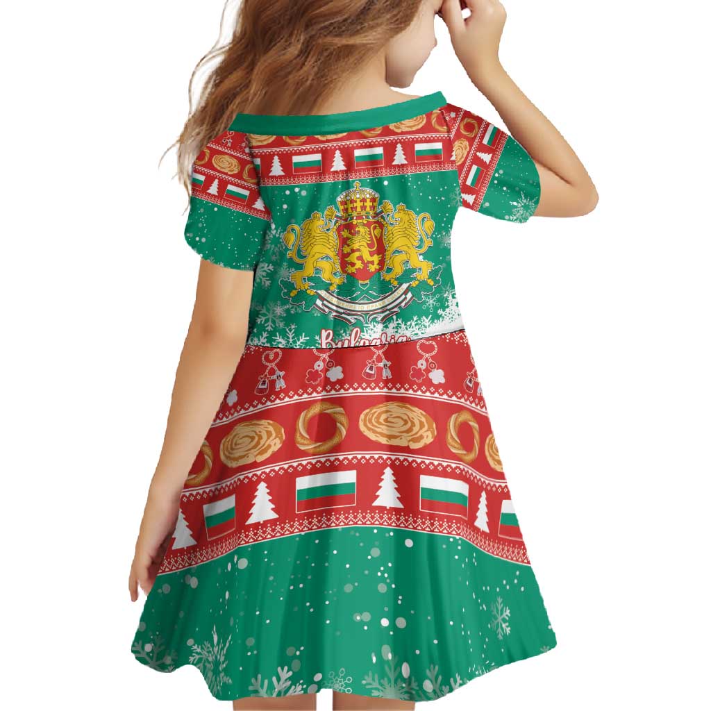 Bulgaria Christmas Family Matching Tank Maxi Dress and Hawaiian Shirt Coat Of Arms Vesela Koleda - Wonder Print Shop