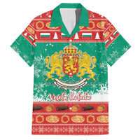 Bulgaria Christmas Family Matching Tank Maxi Dress and Hawaiian Shirt Coat Of Arms Vesela Koleda - Wonder Print Shop