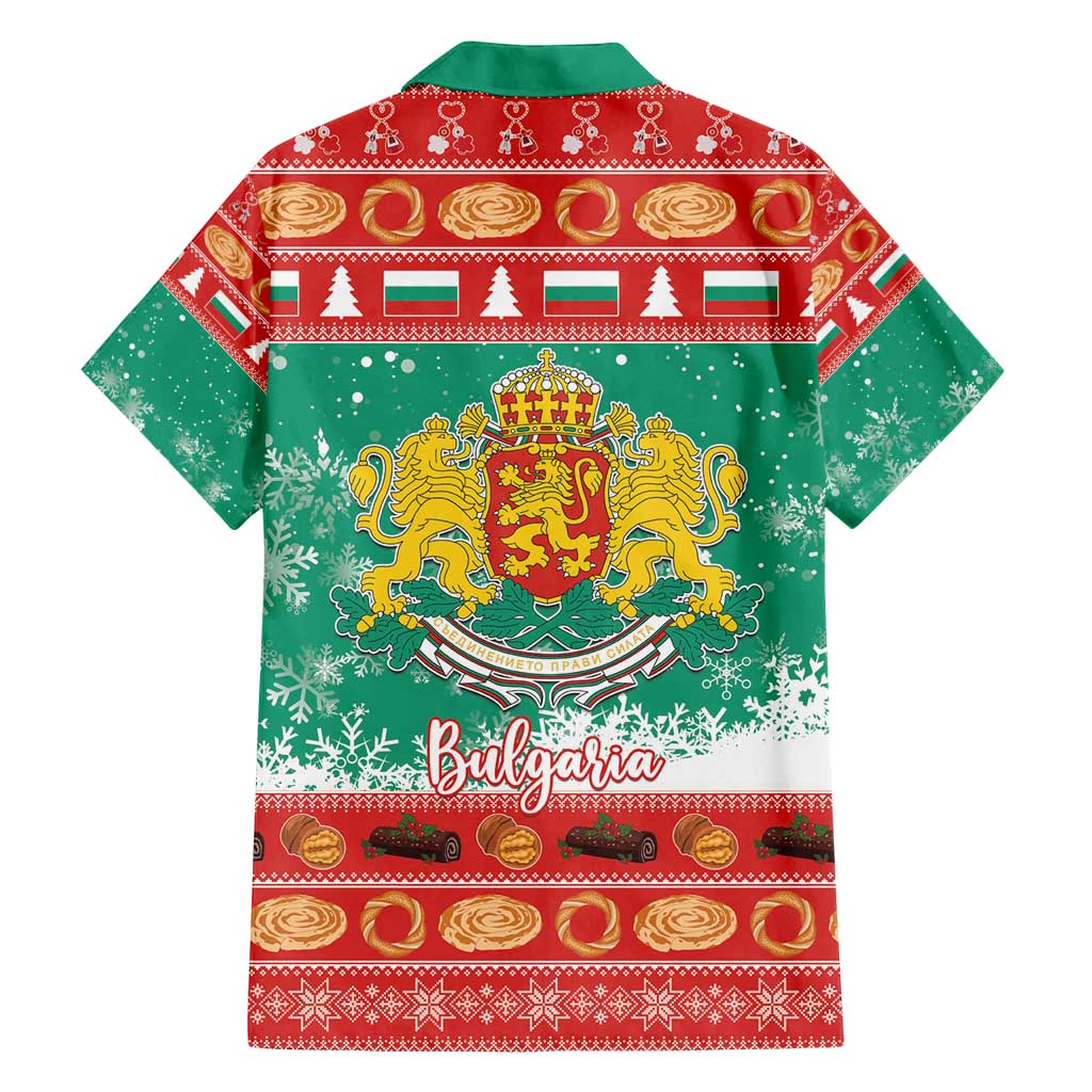 Bulgaria Christmas Family Matching Tank Maxi Dress and Hawaiian Shirt Coat Of Arms Vesela Koleda - Wonder Print Shop